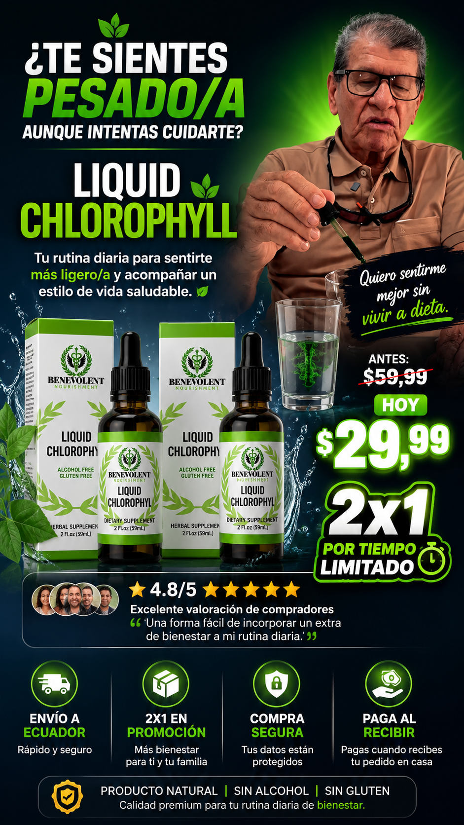 Oferta Especial: 2x1 Gotas Clorofila