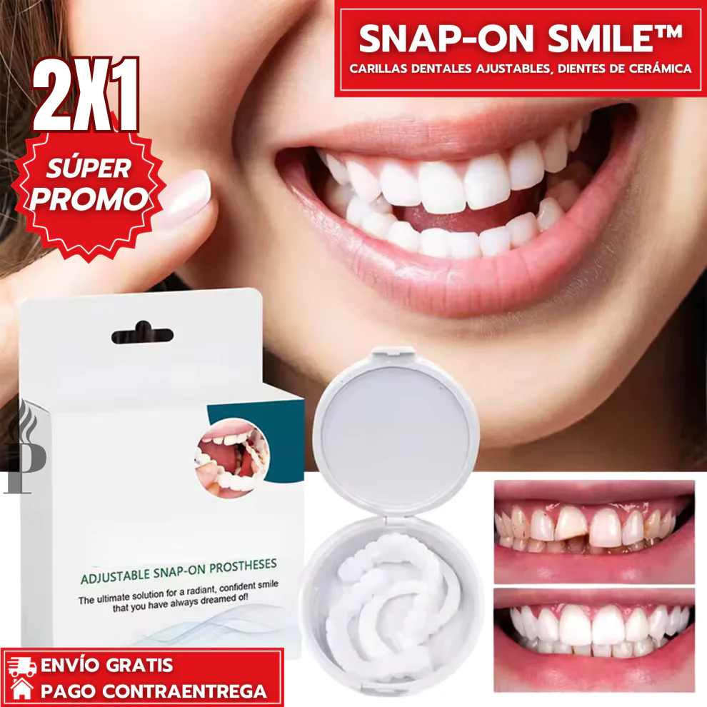 Oferta Especial: 2x1 Carillas Dentales Ajustables - Dientes de Cerámica