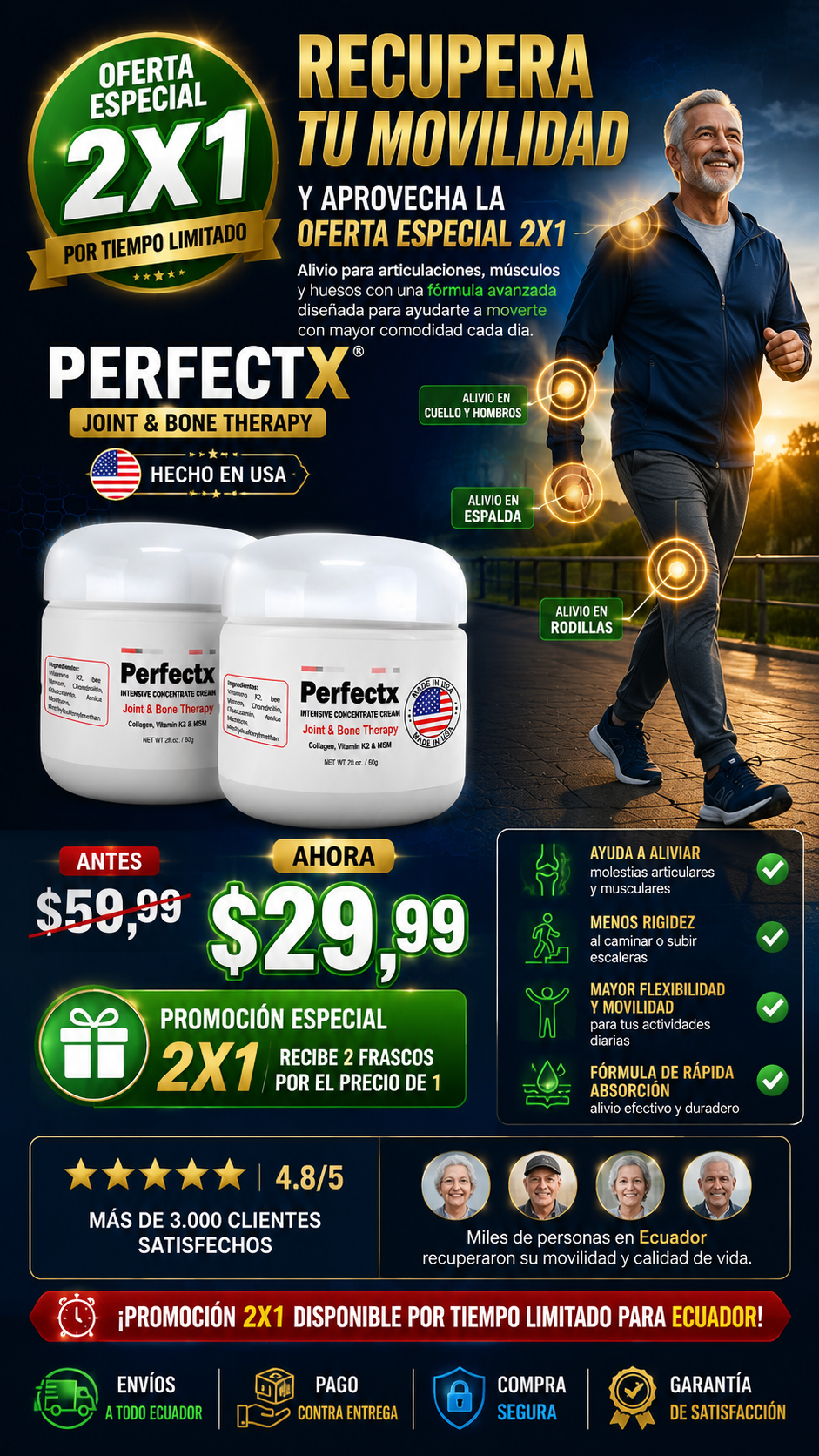 OFERTA ESPECIAL 2X1 CREMA PERFECTX