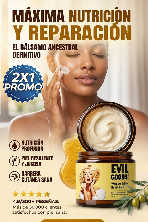 Oferta Especial 2x1: Evil Goods™ - Sebo de res facial y corporal que hidrata, repara y suaviza la piel seca. + OBSEQUIO SORPRESA SOLO POR HOY 🎁