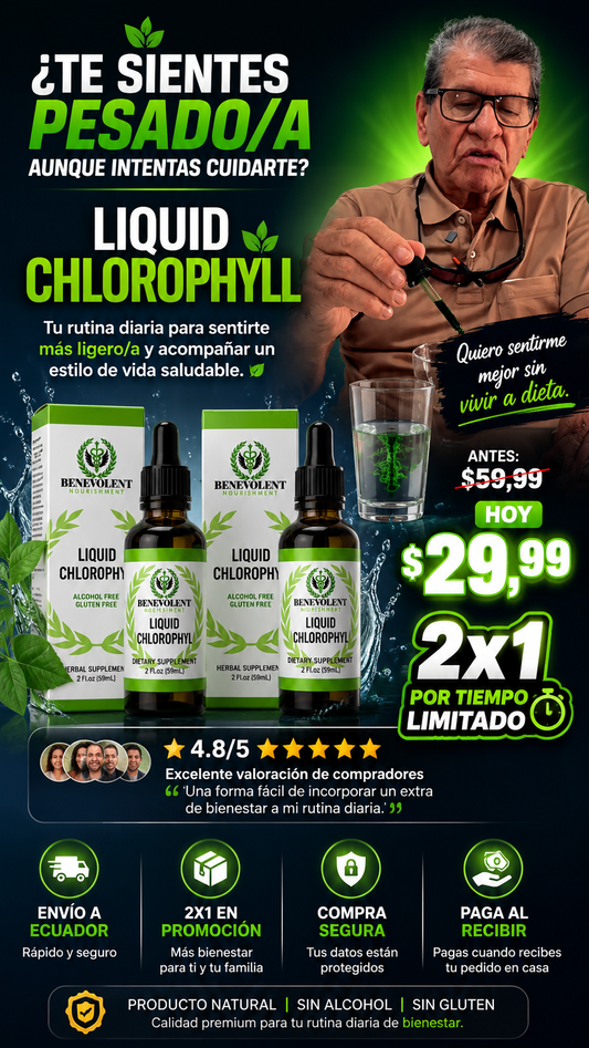 Oferta Especial: 2x1 Gotas Clorofila
