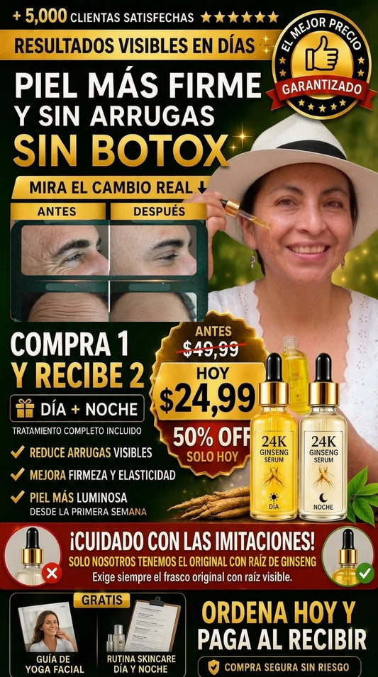 HOY Oferta Especial 2x1: Serum GinsengLux™